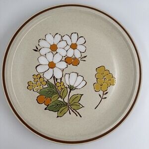Platter Hearthside Stoneware Floral Expressions Summertime 12" D Handpainted VTG